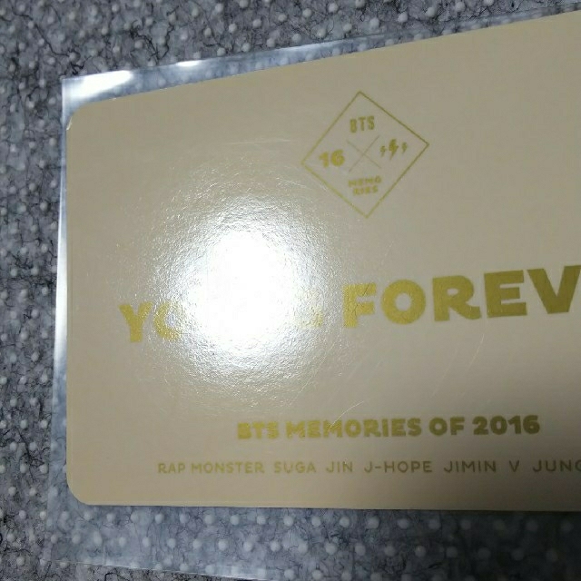 BTS memories of 2016 公式 トレカ