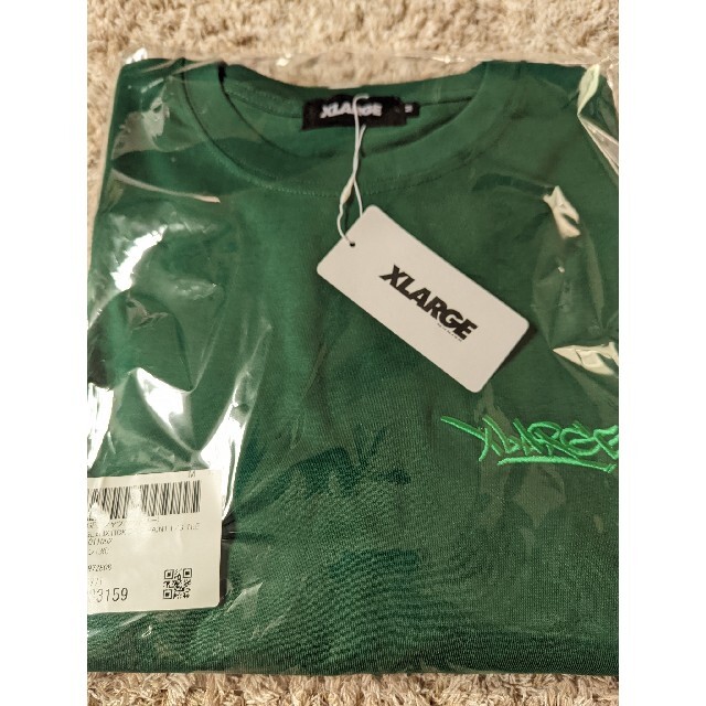 XLARGE(エクストララージ)のXLARGEｘLIXTICK DRIP PAINT L/S TEE グリーン 緑 メンズのトップス(Tシャツ/カットソー(七分/長袖))の商品写真