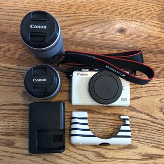 Canon - Canon EOS M100 ダブルレンズ　ホワイト　フェイスジャケット