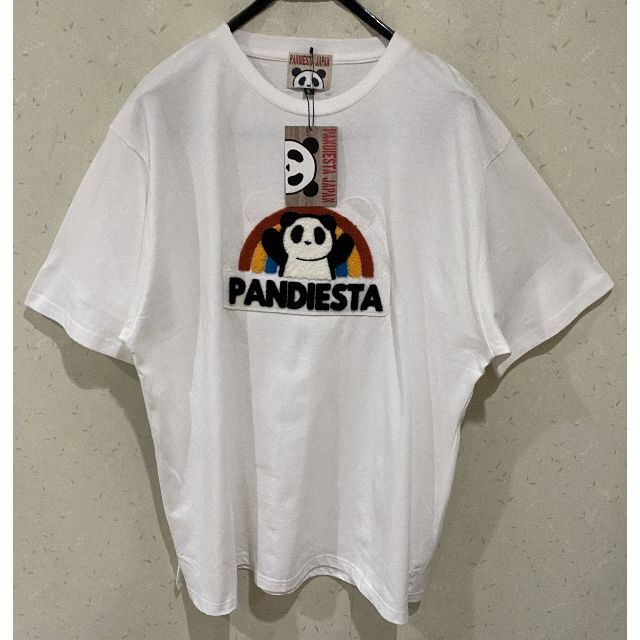 ＊パンディエスタ PANDIESTA パンダ 刺繍 半袖 Tシャツ XL