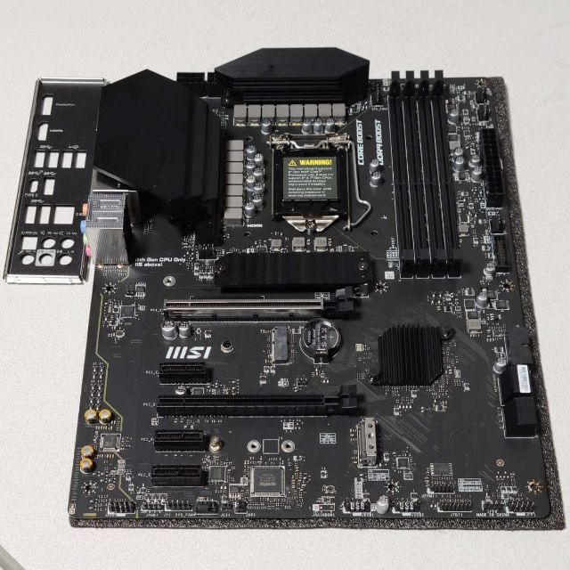 【動作確認済み】MSI Z590-S01 LGA1200 ATXマザーボード