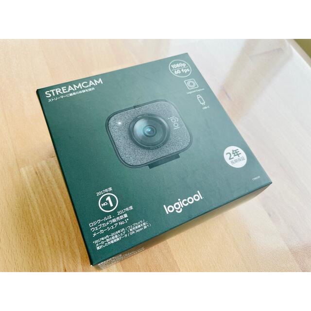 10cmレンズ画角[美品]WebカメラLogicool StreamCam Black 2年保証付