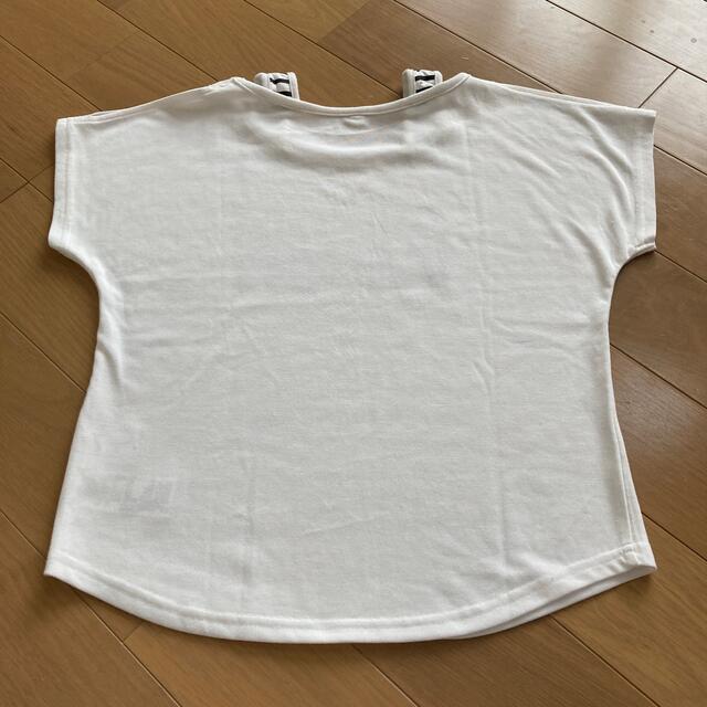 AEON(イオン)のキッズ　肩出しＴシャツ　140 キッズ/ベビー/マタニティのキッズ服女の子用(90cm~)(Tシャツ/カットソー)の商品写真