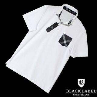 ブラックレーベルクレストブリッジ(BLACK LABEL CRESTBRIDGE)の新品 M ブラックレーベル クレストブリッジ 胸ポケット 半袖ポロシャツ(ポロシャツ)