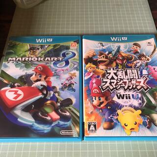 ウィーユー(Wii U)のマリオカート8と大乱闘スマッシュブラザーズWiiUのセット(家庭用ゲームソフト)