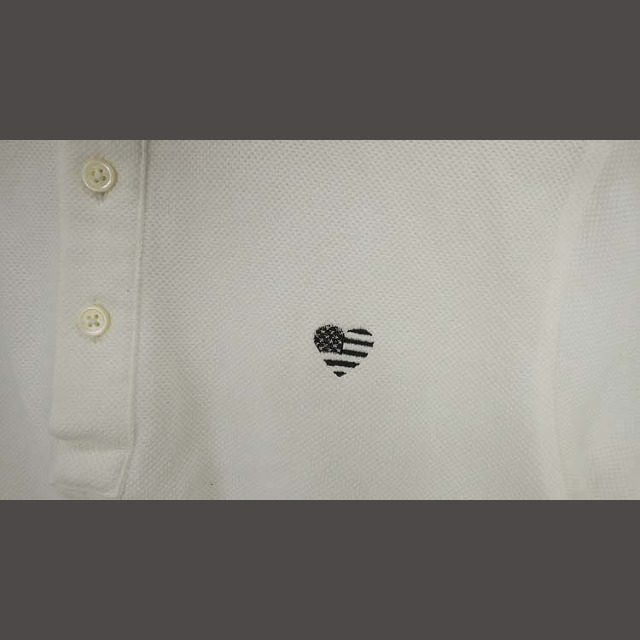 J.PRESS(ジェイプレス)のジェイプレス J.PRESS レッドレーベルトップス ポロシャツ 半袖 ホワイト メンズのトップス(ポロシャツ)の商品写真