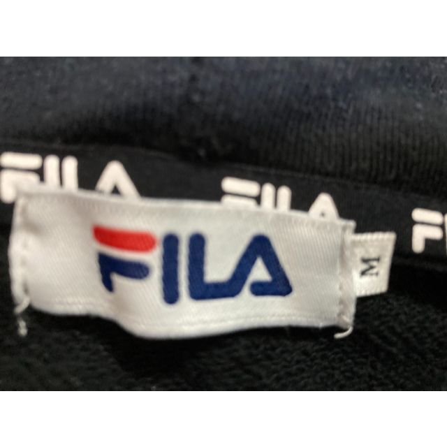 FILA(フィラ)のFILA パーカー　黒ブラック Mサイズ メンズのトップス(パーカー)の商品写真