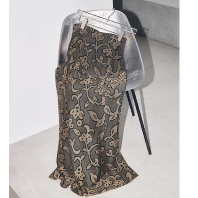 todayful Jacquard Leaf Pencilskirt 38 - ロングスカート
