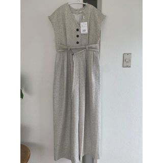 クラネ(CLANE)のclane TWEED FRINGE ALL IN ONE 0サイズ(オールインワン)