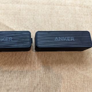 2台セット★Anker Soundcore 2 ステレオスピーカー 24時間連続(スピーカー)