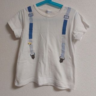 ファミリア(familiar)の★ビアンカ様専用★ファミリア　サスペンダープリントTシャツ　白 120(Tシャツ/カットソー)