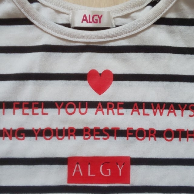 ALGY(アルジー)のALGY ボーダーTシャツ   130cm キッズ/ベビー/マタニティのキッズ服女の子用(90cm~)(Tシャツ/カットソー)の商品写真