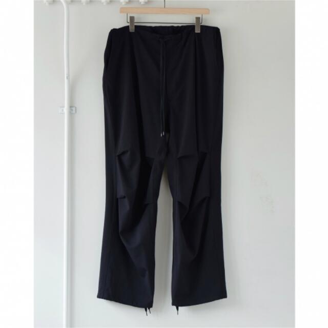 COMOLI 21SS ウールニータックパンツ Navy 1