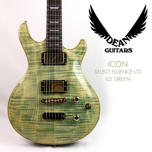 ふるさと割】 DEAN ICON SELECT FLUENCE LTD -ICE GREEN エレキギター