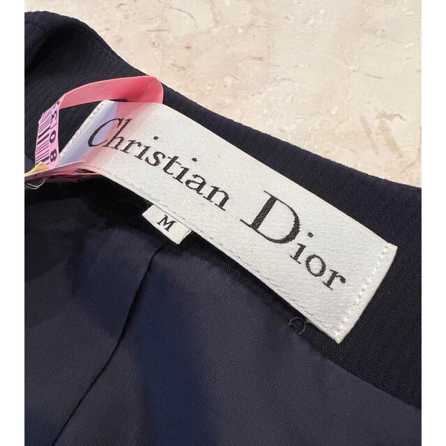 ギフト 新春セール 美品 Christian Dior ディオール ネイビー