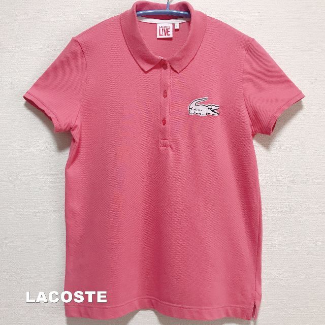 LACOSTE(ラコステ)の【LACOSTE LIVE】ラコステ eyelashビックワニロゴ ポロシャツ レディースのトップス(ポロシャツ)の商品写真