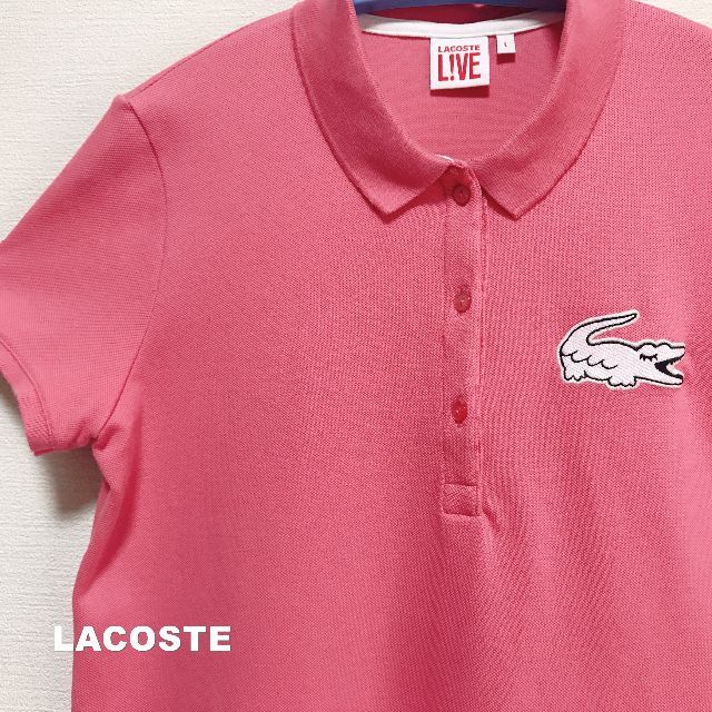 LACOSTE(ラコステ)の【LACOSTE LIVE】ラコステ eyelashビックワニロゴ ポロシャツ レディースのトップス(ポロシャツ)の商品写真