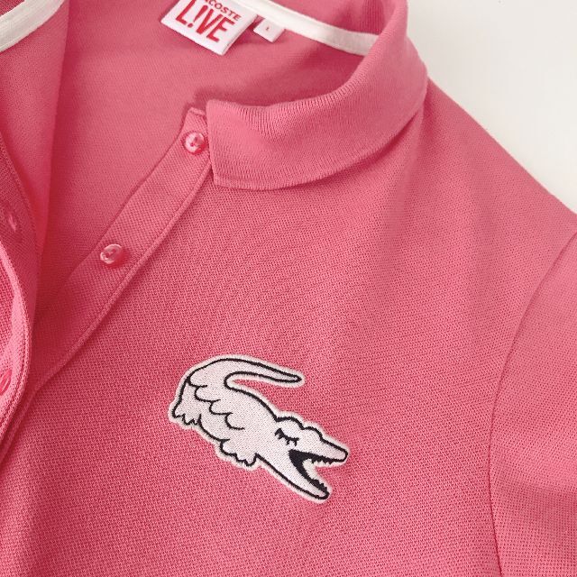 LACOSTE(ラコステ)の【LACOSTE LIVE】ラコステ eyelashビックワニロゴ ポロシャツ レディースのトップス(ポロシャツ)の商品写真