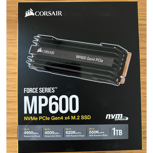 新品未開封Corsair MP600 nvme 1TB-