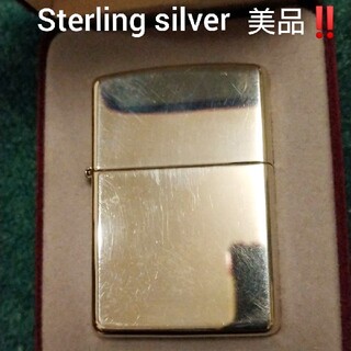 ジッポー(ZIPPO)のSterling silver　Zippo　美品です！(タバコグッズ)