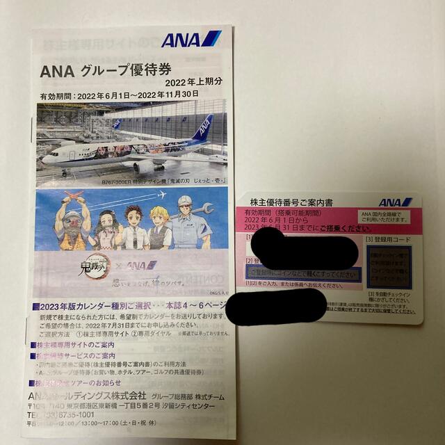 ANA(全日本空輸)(エーエヌエー(ゼンニッポンクウユ))のANA 株主優待券　2023/5/31まで有効 チケットの優待券/割引券(その他)の商品写真