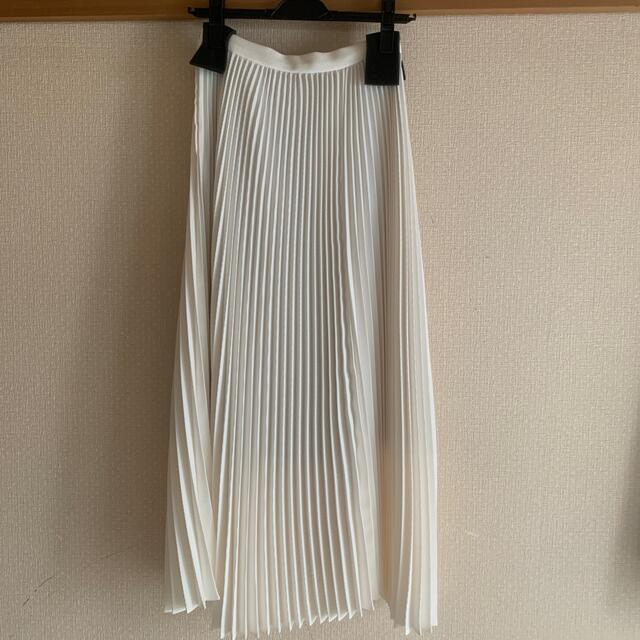 りっちゃん様専用♡cen. プリーツスカート 白 ロング丈36サイズ レディースのスカート(ロングスカート)の商品写真