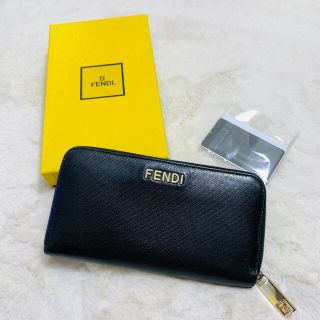 フェンディ(FENDI)の【美品】 FENDI フェンディ 長財布 ラウンドファスナー(長財布)