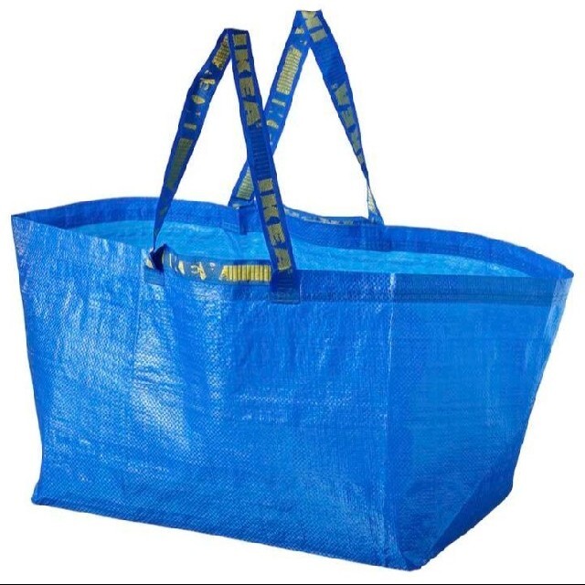 IKEA(イケア)のIKEA イケア ブルーバッグ 二枚　L 55x37x35 cm 71リットル レディースのバッグ(エコバッグ)の商品写真
