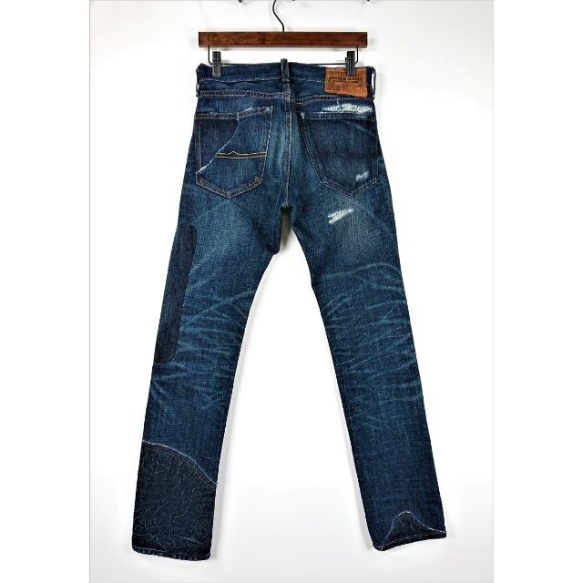 Denim & Supply Ralph Lauren(デニムアンドサプライラルフローレン)の3723B ラルフローレン サイズ27 ボタンフライ リメイク スリムパンツ メンズのパンツ(デニム/ジーンズ)の商品写真