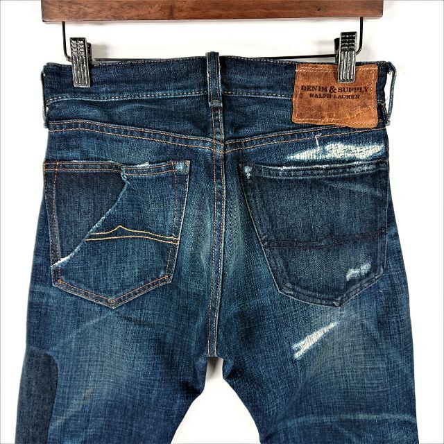 Denim & Supply Ralph Lauren(デニムアンドサプライラルフローレン)の3723B ラルフローレン サイズ27 ボタンフライ リメイク スリムパンツ メンズのパンツ(デニム/ジーンズ)の商品写真