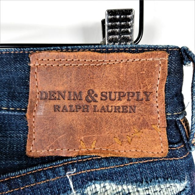 Denim & Supply Ralph Lauren(デニムアンドサプライラルフローレン)の3723B ラルフローレン サイズ27 ボタンフライ リメイク スリムパンツ メンズのパンツ(デニム/ジーンズ)の商品写真