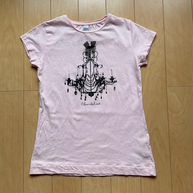 ZARA KIDS(ザラキッズ)のZARA Tシャツ　ピンク　164 キッズ/ベビー/マタニティのキッズ服女の子用(90cm~)(Tシャツ/カットソー)の商品写真