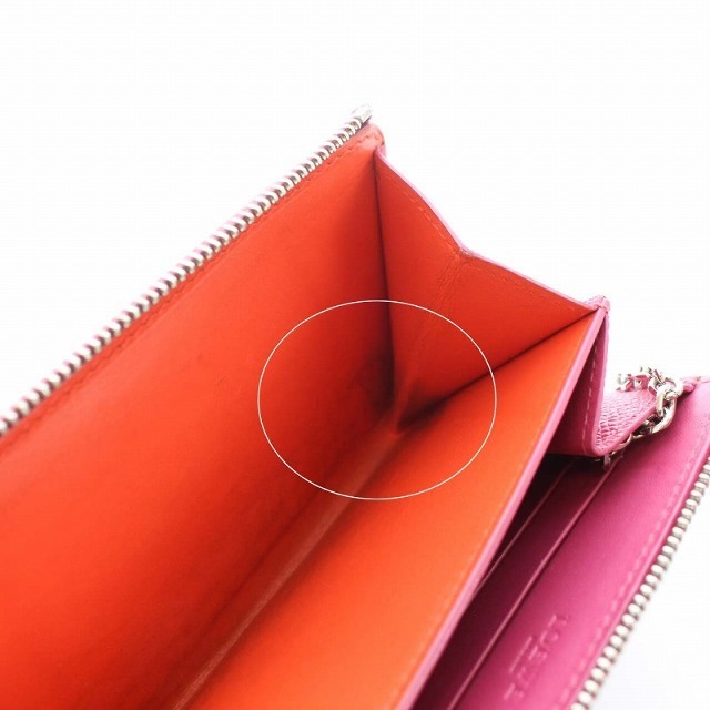 LOEWE(ロエベ)のロエベ アナグラム コインケース 小銭入れ カードケース レザー ピンク レディースのファッション小物(コインケース)の商品写真