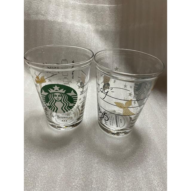 Starbucks Coffee(スターバックスコーヒー)の第三弾★★★２個セット☆スターバックス★コレクタブルコールドカップグラス☆スター インテリア/住まい/日用品のキッチン/食器(グラス/カップ)の商品写真