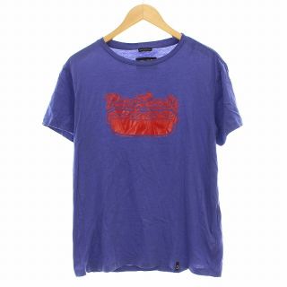 マークジェイコブス(MARC JACOBS)のマークジェイコブス Tシャツ カットソー 半袖 プリント M 紫 パープル(Tシャツ/カットソー(半袖/袖なし))