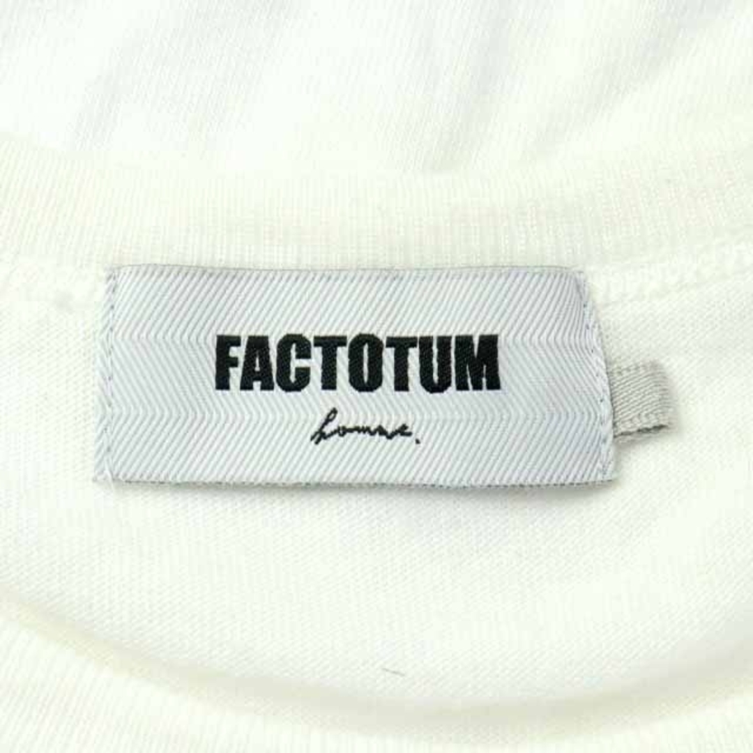 FACTOTUM(ファクトタム)のファクトタム FACTOTUM Tシャツ カットソー 半袖 44 S 白 メンズのトップス(Tシャツ/カットソー(半袖/袖なし))の商品写真