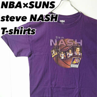 NBA SUNS スティーブナッシュ メンズ 半袖 Tシャツ 紫色 3XL 古着(Tシャツ/カットソー(半袖/袖なし))