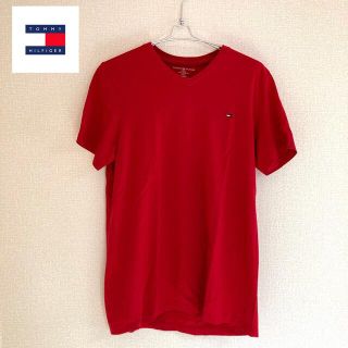 トミーヒルフィガー(TOMMY HILFIGER)の【匿名配送】TOMMY HILFIGER トミーヒルフィガーVネックTシャツ　S(Tシャツ/カットソー(半袖/袖なし))