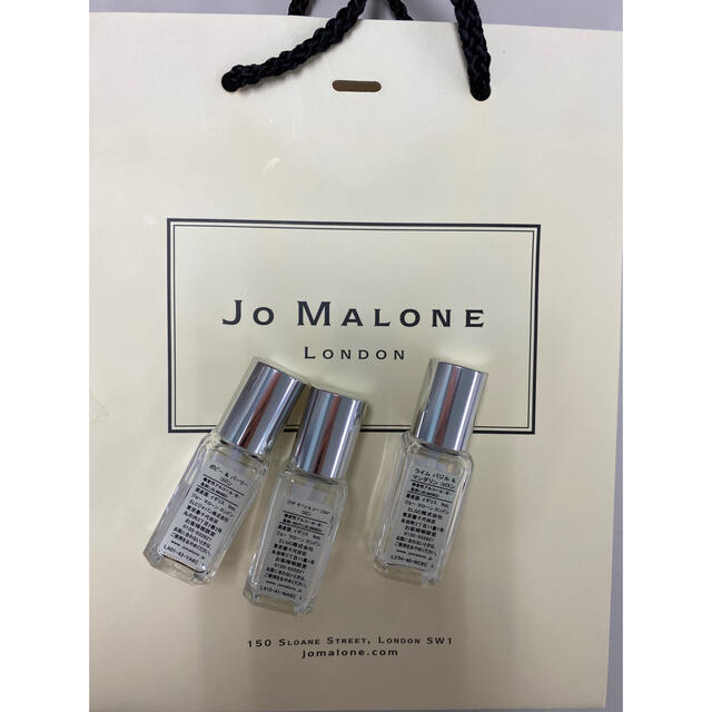 Jo Malone(ジョーマローン)のジョマローン、ミニチュア(9ミリ) 空瓶3つ。 コスメ/美容の香水(香水(女性用))の商品写真