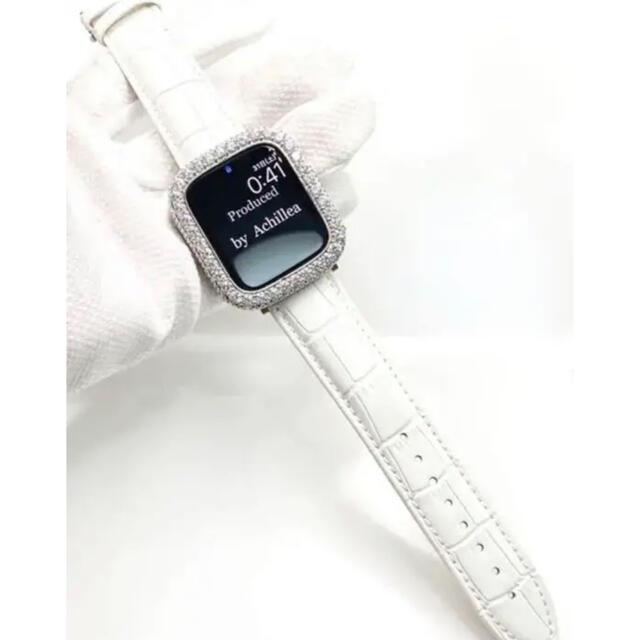 アップルウォッチ カスタム ベゼル ダイヤカバー 大粒