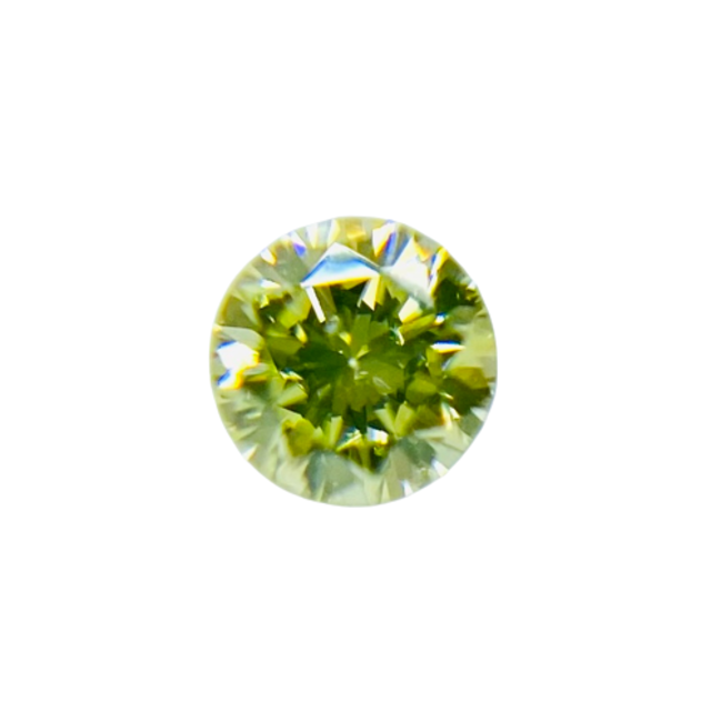 FANCY GREEN YELLOW 0.090ct RD/RT1291/CGL