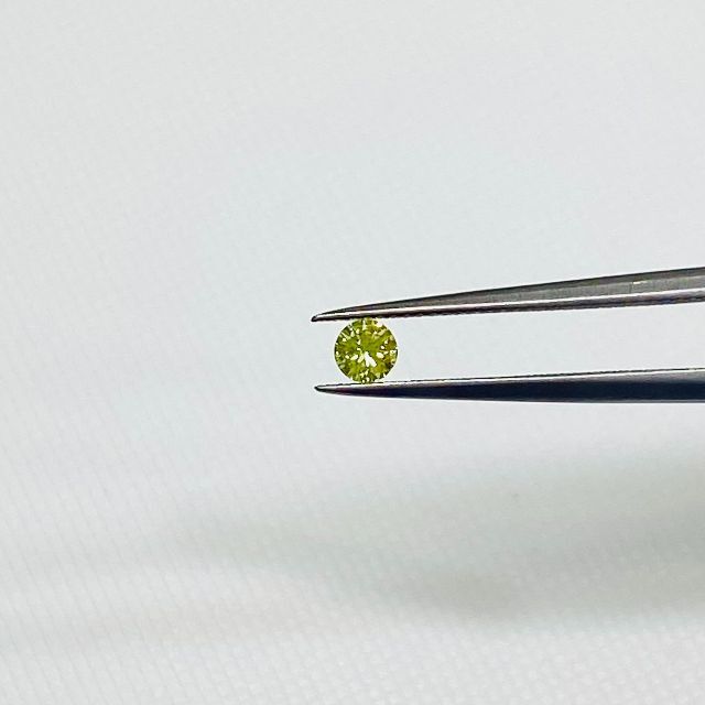 FANCY GREEN YELLOW 0.090ct RD/RT1291/CGL