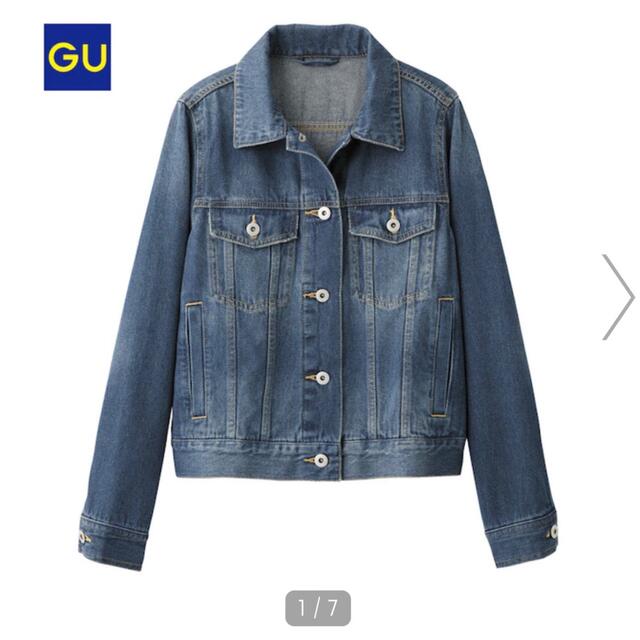 GU(ジーユー)のGU デニムジャケット Gジャン　ブルー　Sサイズ レディースのジャケット/アウター(Gジャン/デニムジャケット)の商品写真