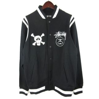 ステューシー(STUSSY)のステューシー スタジアムジャケット ジャンパー スタジャン M ブラック(スタジャン)