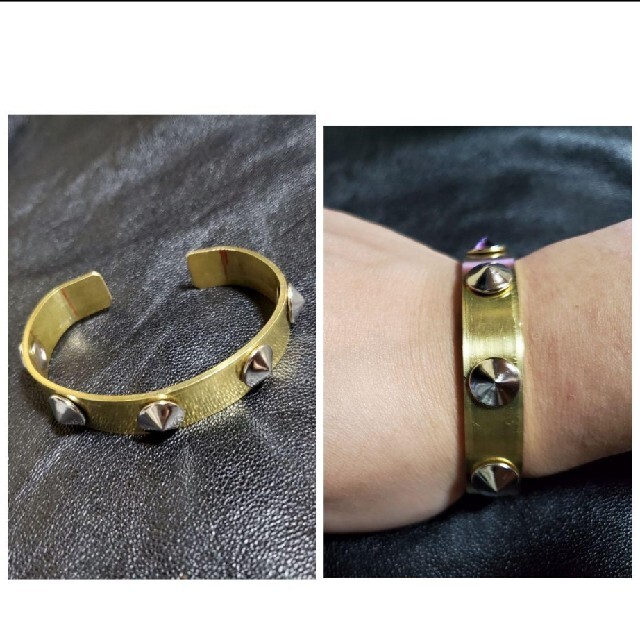 STADS BRASS BANGLE ハンドメイドバングル