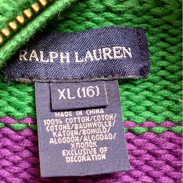 Ralph Lauren(ラルフローレン)の専用☆ラルフローレン　ジップアップセーター キッズ/ベビー/マタニティのキッズ服男の子用(90cm~)(ニット)の商品写真