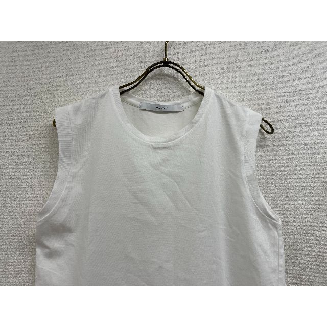 FRAMeWORK(フレームワーク)の美品フレームワークコットン天竺ノースリーブプルオーバーA22373B レディースのトップス(Tシャツ(半袖/袖なし))の商品写真
