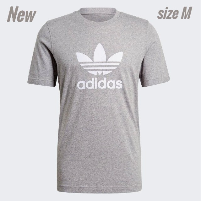 adidas(アディダス)の新品 M adidas originals Tシャツ トレフォイル 灰 メンズのトップス(Tシャツ/カットソー(半袖/袖なし))の商品写真