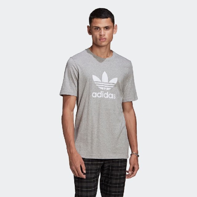 adidas(アディダス)の新品 M adidas originals Tシャツ トレフォイル 灰 メンズのトップス(Tシャツ/カットソー(半袖/袖なし))の商品写真