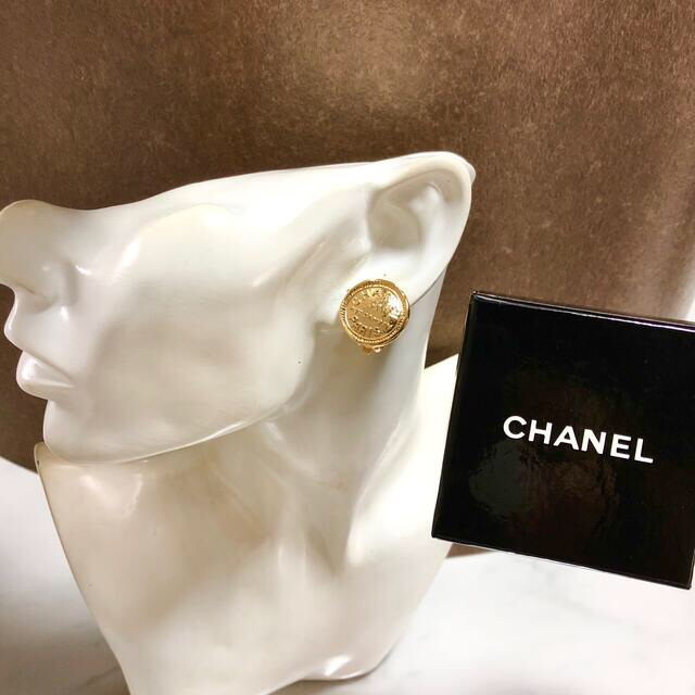 CHANEL(シャネル)のシャネル　イヤリング　カンボン　ヴィンテージ　ゴールド　金　チェーン　丸　☆ レディースのアクセサリー(イヤリング)の商品写真